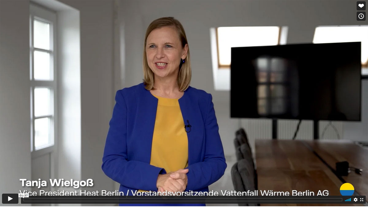 Video Statement von Tanja Wielgoß, Vorstandsvorsitzende, Vattenfall Wärme Berlin AG