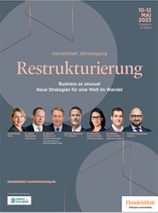 Broschüre Handelsblatt Jahrestagung Restrukturierung 2023